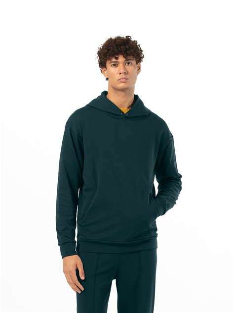 Buy Men's Relaxed Fit Teal Hoodie Online in India – Love Pangolin