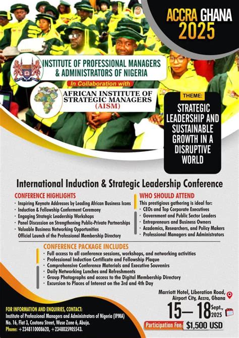 International Induction & Strategic Leadership Conference , No 16 Flat ...