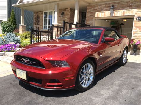 40th wedding anniversary present~ ~ new ruby red mustang convertible ! ;) | Red mustang, Mustang ...
