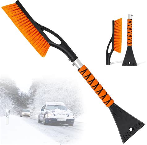 Amazon.com: Snow Brush & Ice Scraper, Detachable Ice Scraper for Car ...