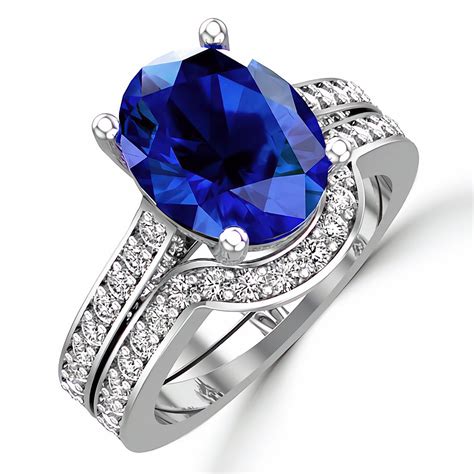 Sapphire Engagement Rings and Wedding Bands