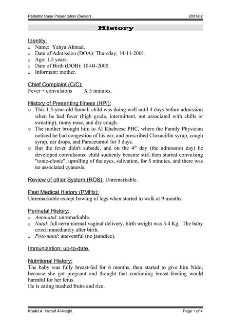 Pediatric casepresentation3 | DOC