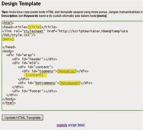 Image result for Contoh Script HTML