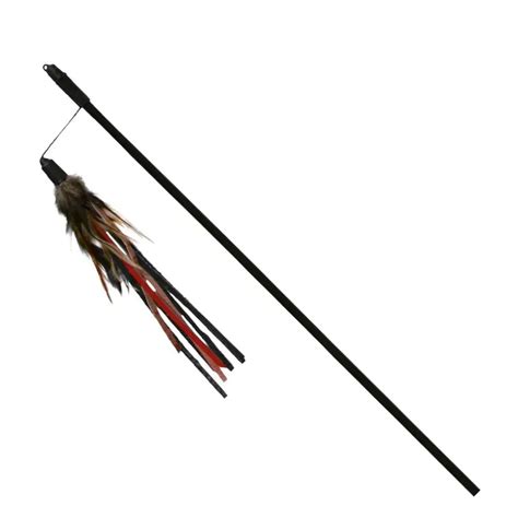 Trixie Playing Rod With Leather Straps And Feathers Cat Toy | Zigly