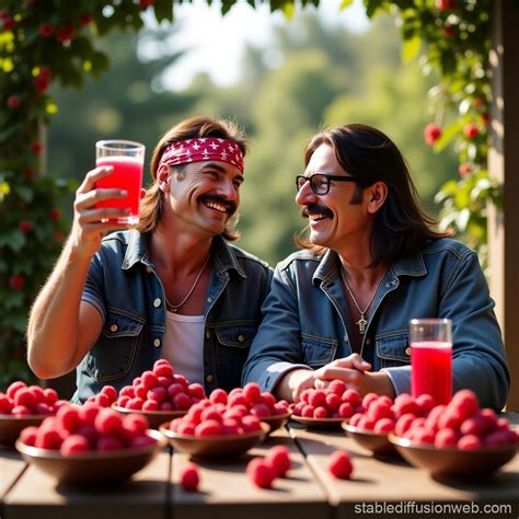 Hulk Hogan and Ozzy Osbourne Feast in Raspberry Paradise | Stable ...