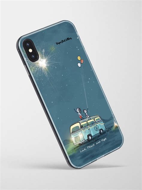 Love Peace and Hope | Premium Glass Phone Case | Unposted Letters