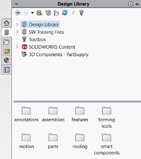 Image result for Add Design Library Feature SolidWorks