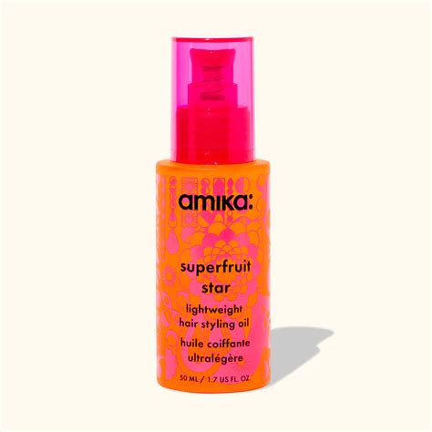 hair oil superfruit star | lightweight styling oil | amika | amika