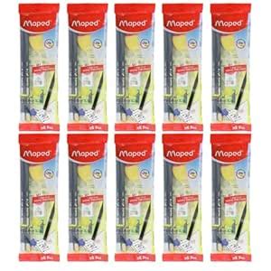 MAPED Essential Writing Kit-Pack Of 10|2 Grey Pencils, 1Magic Stone, 1 ...