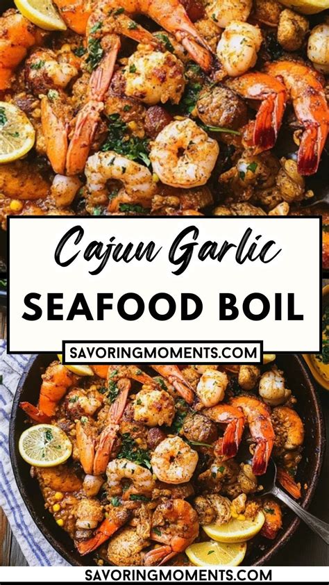 Cajun Garlic Seafood Boil | Recipe | Seafood dish recipes, Seafood boil ...