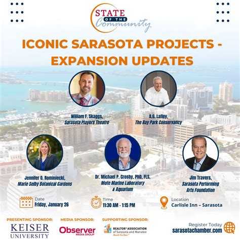 Unlock the future of Sarasota's iconic projects! Join us for lunch at ...
