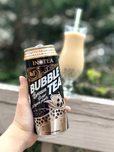 Bubble Tea Inotea Brown Sugar Bubble Tea Drink. Ready to Drink in a Can ...