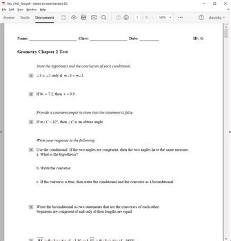 Chapter 2 Geometry Test 的图像结果