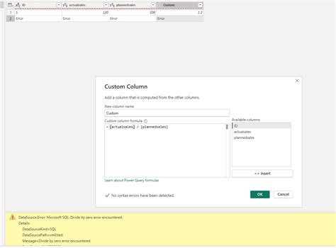 Image result for Power Query Editor Division