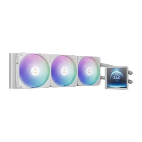 Buy GAMDIAS Aura GL360 ARGB 360mm CPU Liquid Cooler (White) ( With LCD ...