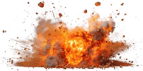 Real Explosion Isolated On White Background, Explosion, Isolated, White ...