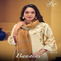 T And M Banaras Wholesale Murillo Linen With Hand Work Salwar Suits ...