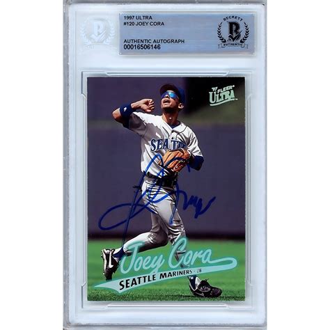 Joey Cora Seattle Mariners Auto 1997 Fleer Ultra #120 BAS Auth Autograph Slab
