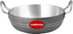 CARNIVAL Aluminium Coating Kadhai/Deep Kadhai Without Lid Kadhai 20 cm ...