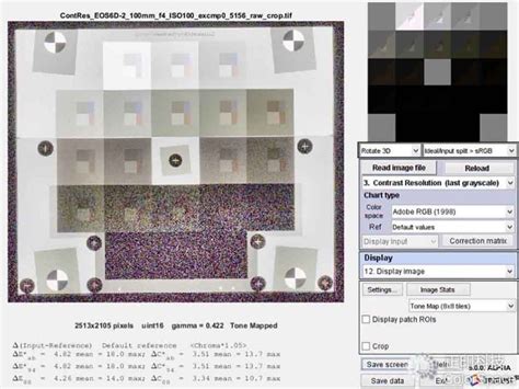 反差分辨率测试卡 - 知识库：图像质量与色彩技术资料