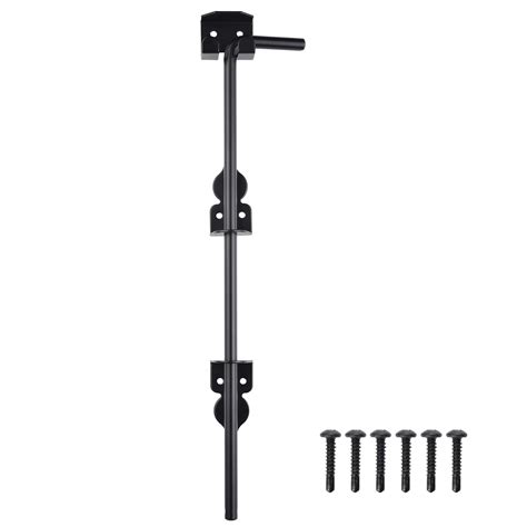 Buy 18" Cane Bolt Drop Rod Heavy Duty Gate Hardware Black Solid Steel ...