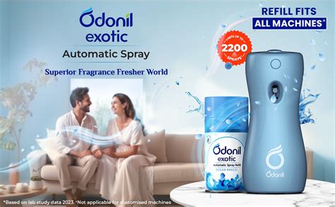 DABUR Odonil Exotic Automatic Spray - 225Ml | Machine + 1 Refill ...
