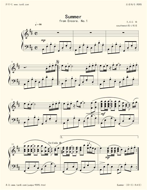 Legend Of 1900钢琴谱（电影《海上钢琴师》选曲）_器乐乐谱_中国曲谱网