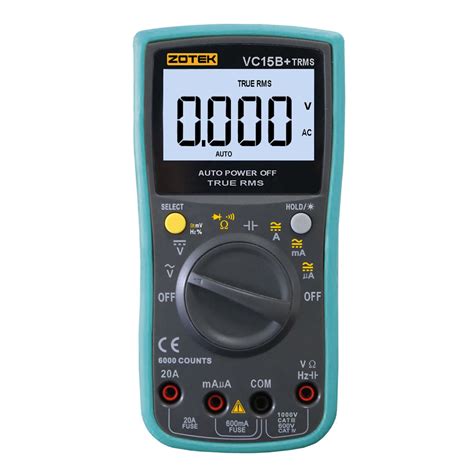 ZOTEK VC15B+ Auto-ranging Digital Multimeter Instruments with LCD Disp ...