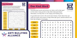 What is Bullying? Mind map,anti-bullying week (teacher made)