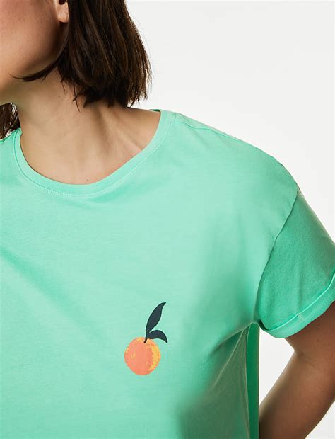 Buy Pure Cotton Printed Pyjama Set at Marks & Spencer