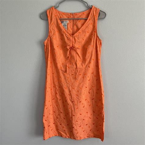 Faded Glory Women's Orange Dress | Depop