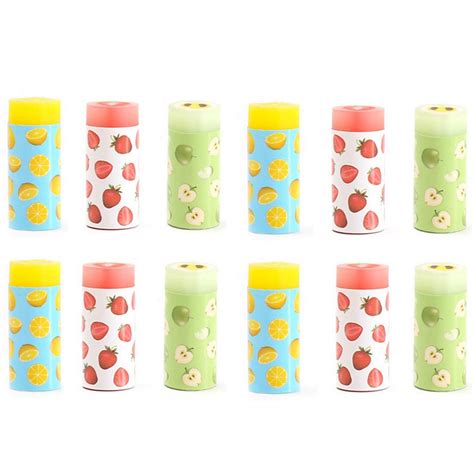 12 Pcs Kawaii Cute Fruit Rubbers Pencil Erasers for School Students ...
