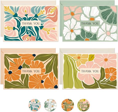 Amazon.com: Thank You Cards with Envelopes, 36 Pack Thank You Cards ...