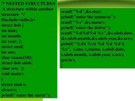 C Structures. Examples 的图像结果