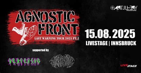 AGNOSTIC FRONT - LAST WARNING Tour 2025 Part 2 // supported by ...