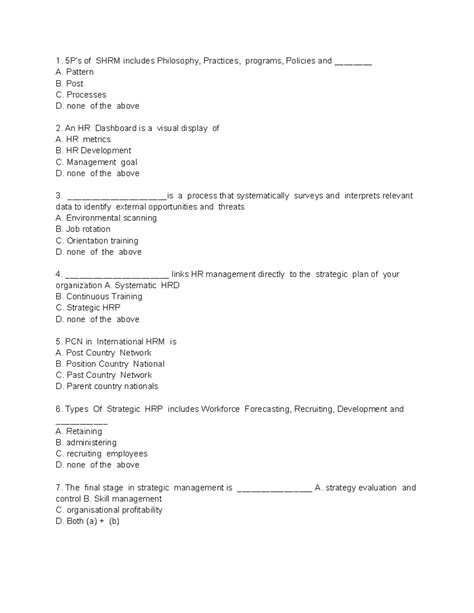 International HRM - 5P’s of SHRM includes Philosophy, Practices ...