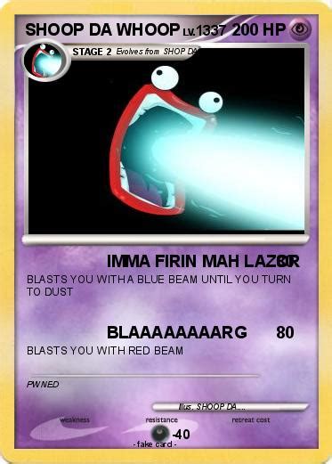 Pokémon SHOOP DA WHOOP 289 289 - IMMA FIRIN MAH LAZOR - My Pokemon Card