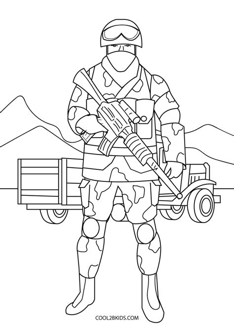Printable Coloring Pages Army