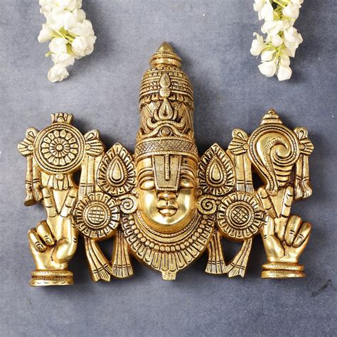 Buy Superfine Brass Lord Tirupati Balaji Venkateshwara Swamy Wall ...