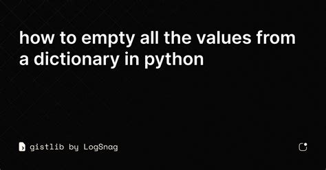 Image result for Python Empty Dictionary