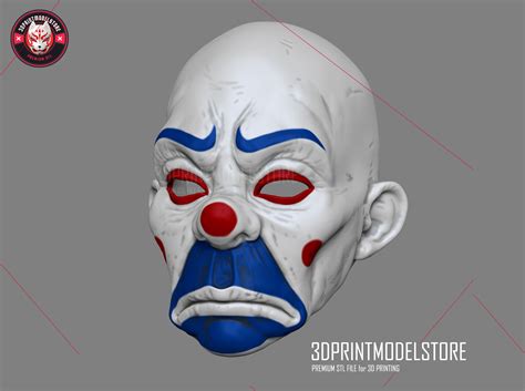 🃏 Joker Clown Mask - Henchmen Dark Knight Cosplay・ 3D File for ・Cults