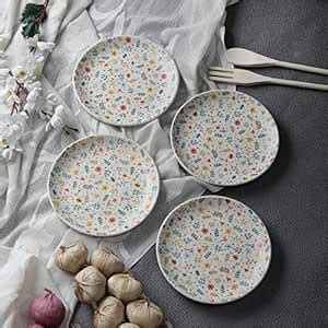Buy Miah Décor Handcrafted Ceramic/Stoneware Dinner Plates Set-Pack of ...