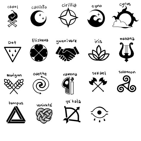 [OC] Pantheon God Symbols : r/DnDHomebrew