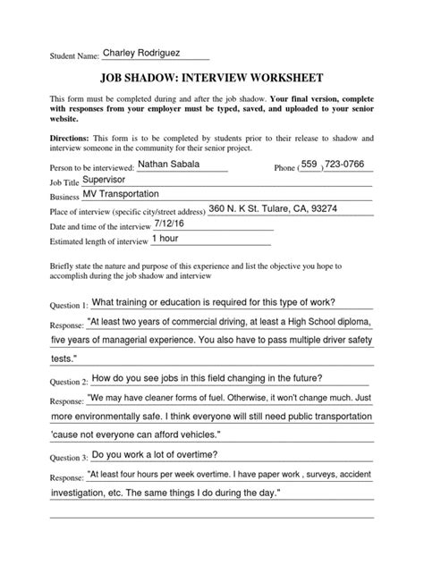Sample Job Interview Questions Worksheet 的图像结果