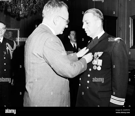 Legion of Merit Award to Capt. Cabanie, French Navy. Photographs of ...