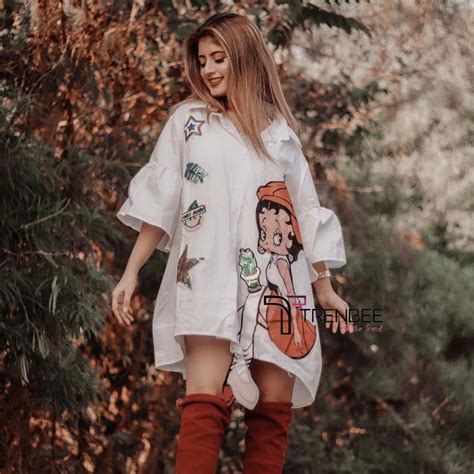 Lily Doll Print Shirt Dress – TrenBee