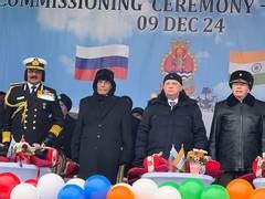 Russia: Rajnath Singh attends Commissioning Ceremony of INS Tushil