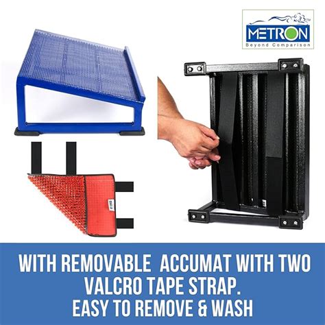 Metron Metal Foot Rest Stool Under The Desk with Removable Acupressure ...