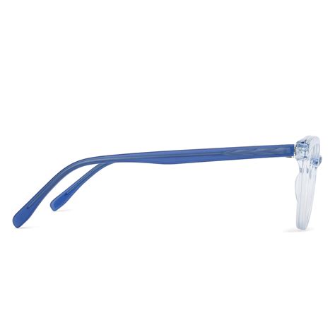 Buy Kids Glasses: Blue Transparent Blue Full Rim Cat Eye Kids 8-12 yrs ...