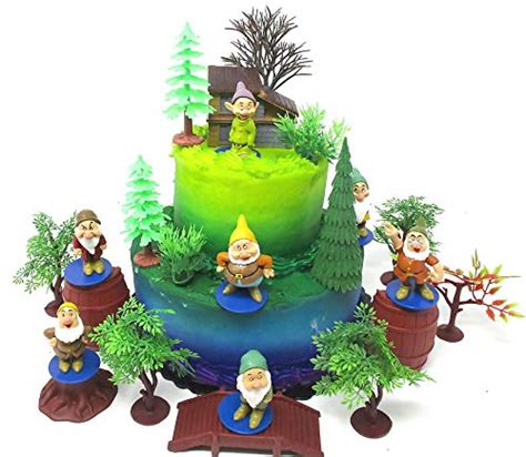 Cake Topper Snow White and the Seven Dwarfs Dwarf Birthday Cake India ...